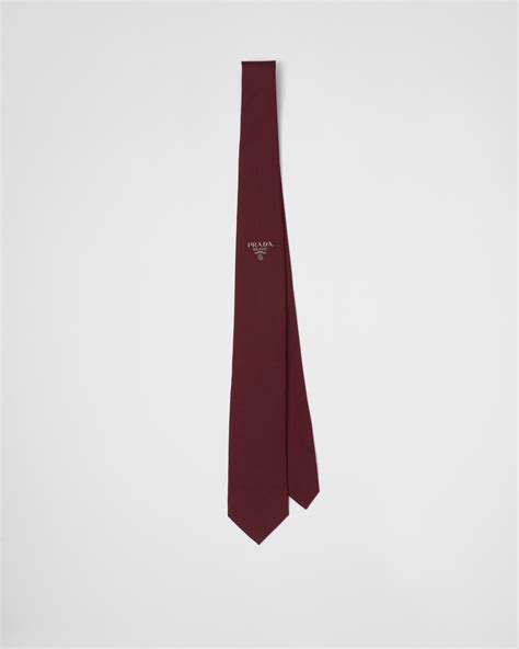 prada silk tie.